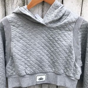 Alo Yoga crop Top hoodie